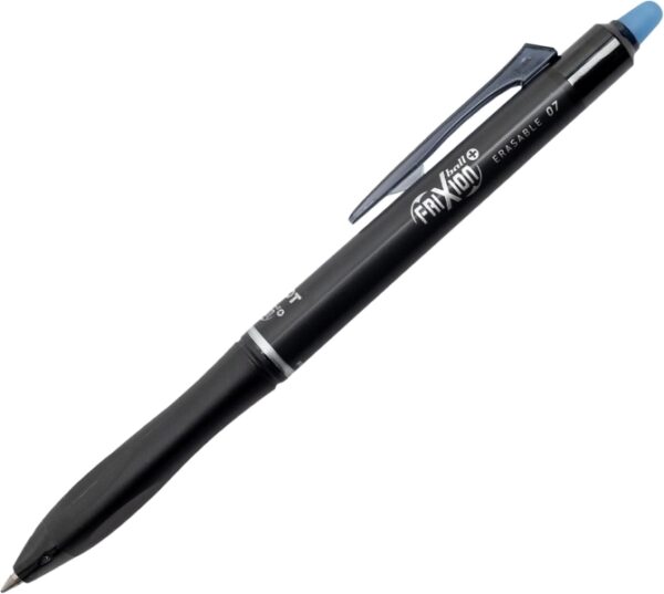 Pilot Frixion Ball Plus Boligrafo Borrable - Punta de 0.7mm y Trazo de 0.35mm - Recargables - 80% de Plastico Reclclado - Color Azul