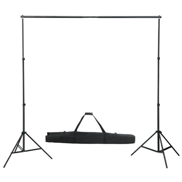 Kit estúdio fotográfico com lâmpadas/sombrinhas/fundo/refletor - Image 2