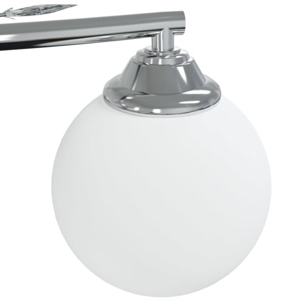 Candeeiro teto c/ abajures vidro redondos p/ 4 lâmpadas LED G9 - Image 4