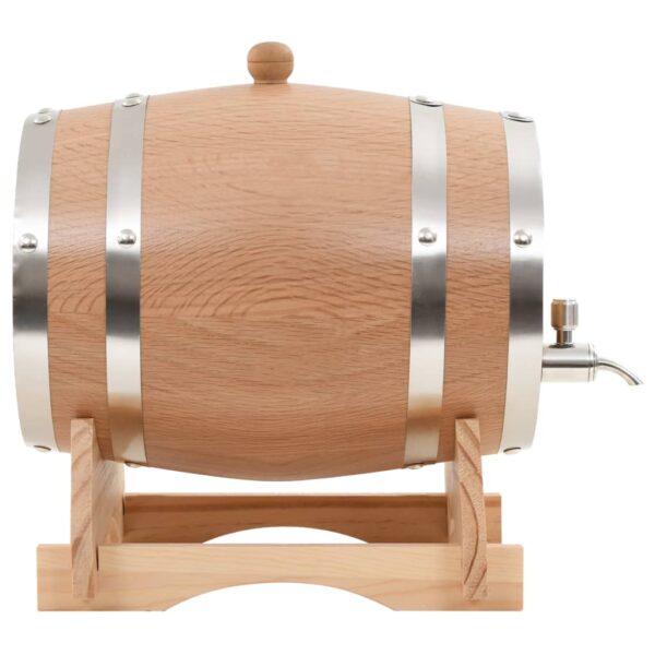 Barril de vinho com torneira em madeira de carvalho maciça 6 L - Image 2