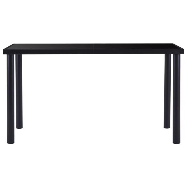 5 pcs conjunto de jantar couro artificial cinzento - Image 3