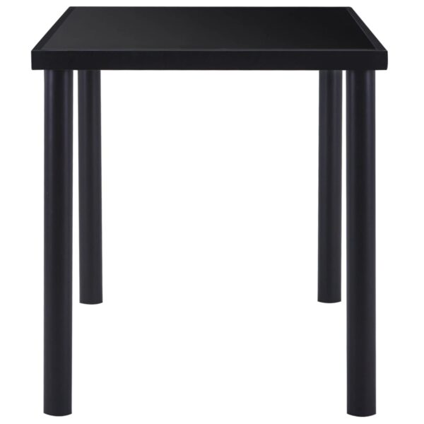 5 pcs conjunto de jantar couro artificial cinzento - Image 4