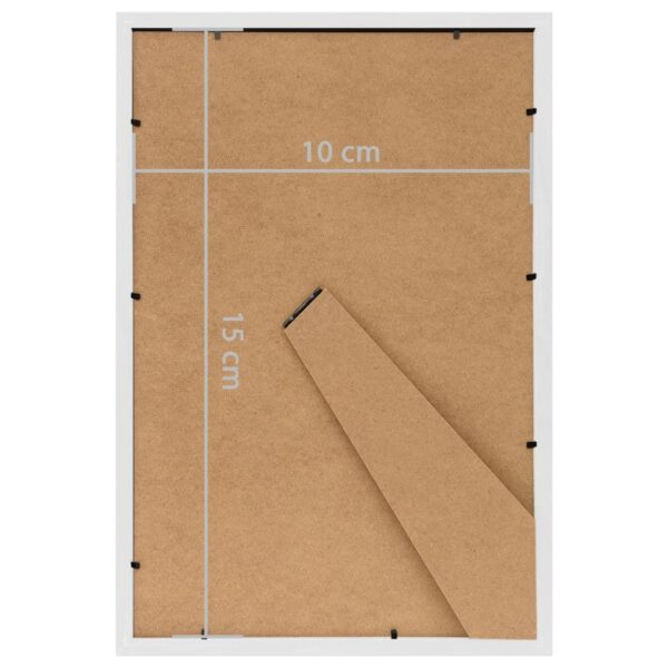 Molduras para mesa 3 pcs 10x15 cm MDF branco - Image 8