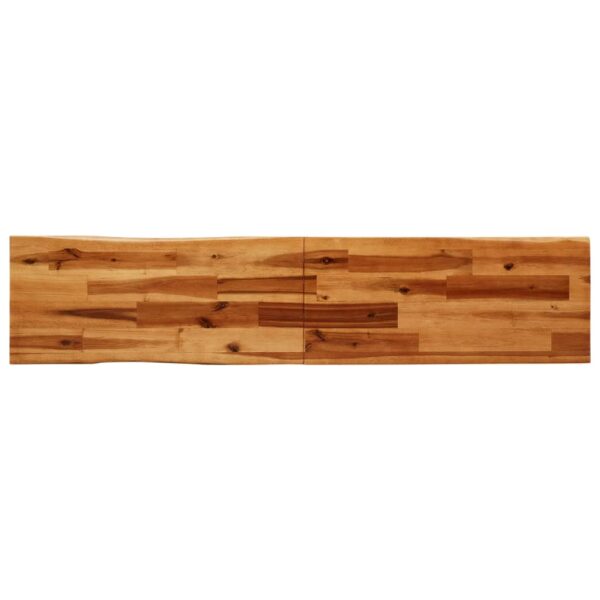 3 pcs conjunto de jantar c/ bordas vivas acácia maciça - Image 5