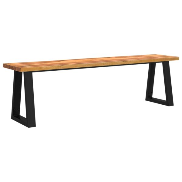 3 pcs conjunto de jantar c/ bordas vivas acácia maciça - Image 3