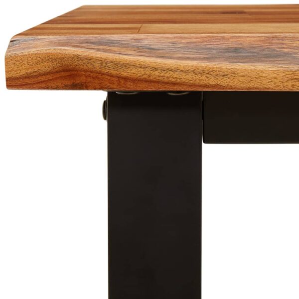 3 pcs conjunto de jantar c/ bordas vivas acácia maciça - Image 9