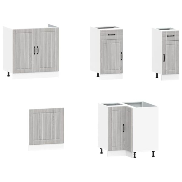 11 peças armário de cozinha conjunto Kalmar cinza sonoma - Image 3