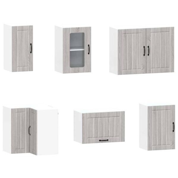 11 peças armário de cozinha conjunto Kalmar cinza sonoma - Image 4