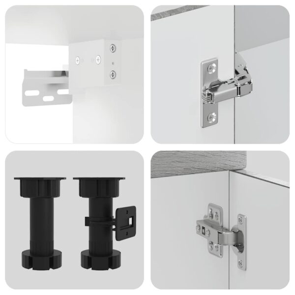 11 peças armário de cozinha conjunto Kalmar cinza sonoma - Image 6