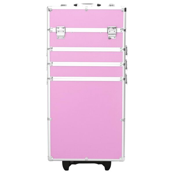 Trólei de maquilhagem alumínio cor-de-rosa - Image 2