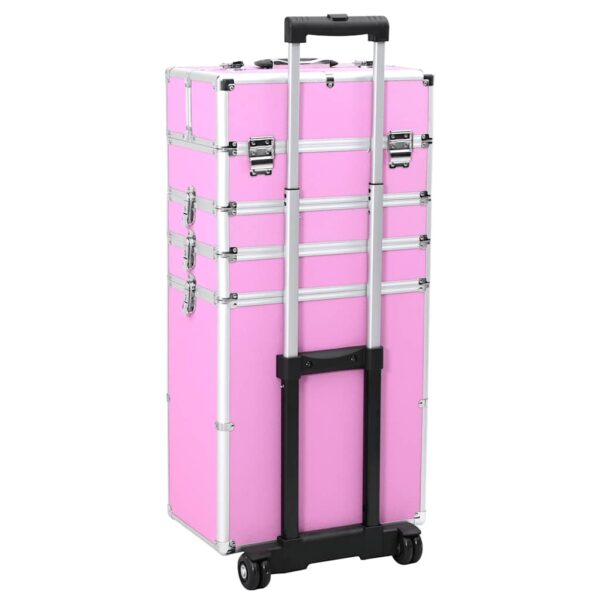 Trólei de maquilhagem alumínio cor-de-rosa - Image 4