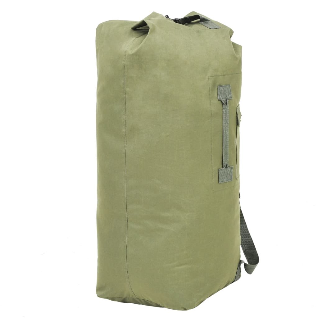 Saco de pano estilo militar 85 L verde azeitona - Image 4