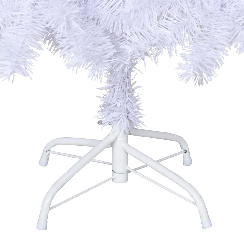 Árvore de Natal artificial com ramos grossos 240 cm PVC branco - Image 5