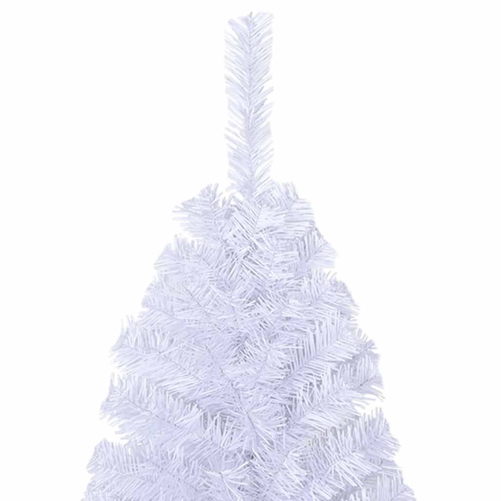 Árvore de Natal artificial com ramos grossos 120 cm PVC branco - Image 4