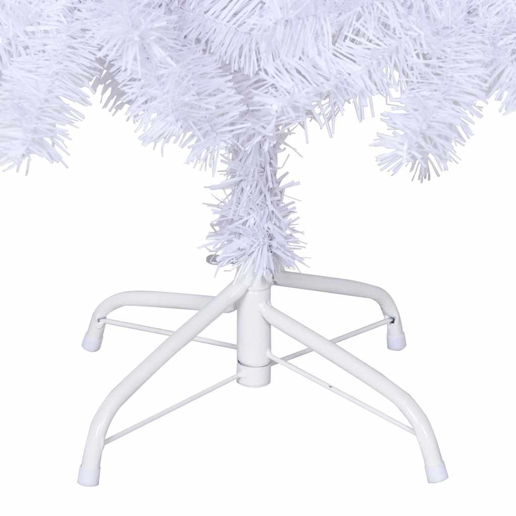 Árvore de Natal artificial com ramos grossos 120 cm PVC branco - Image 6