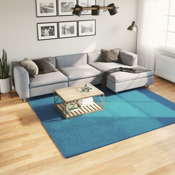 Tapete de pelo curto OVIEDO 240x240 cm turquesa